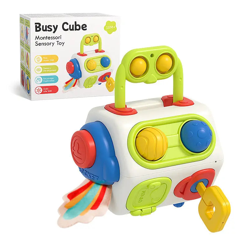 9 In 1 Busy Cube Baby & Toddler Toys Montessori Sensory Toys For Toddlers 1 2 3 Year Old Fidget Busy Board Learning Toys beldemo5-toys2