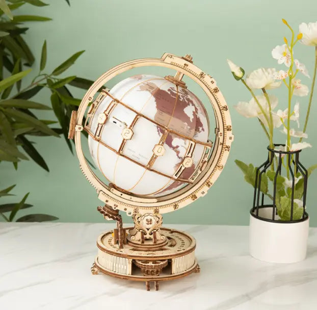 Telescope Astronomical Geographer Wooden D Three-dimensional Assembling Toy beldemo5-toys2