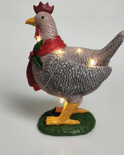 Chicken With Scarf Holiday Decoration beldemo5-toys2