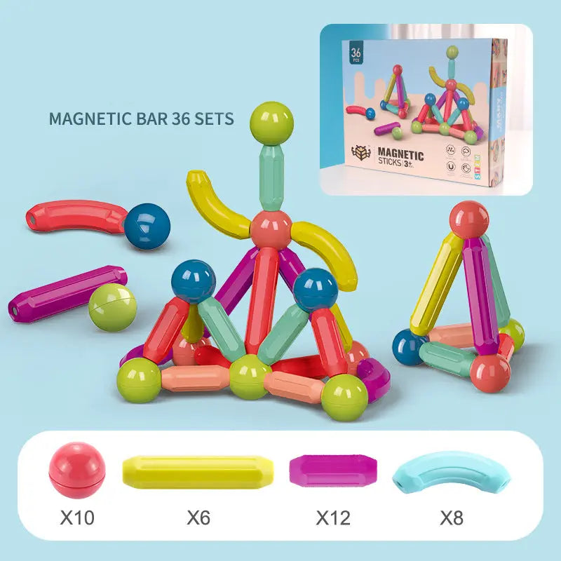 Baby Toys Magnetic Stick Building Blocks Game Magnets Children Set Kids Magnets For Children Magnetic Toy Bricks beldemo5-toys2