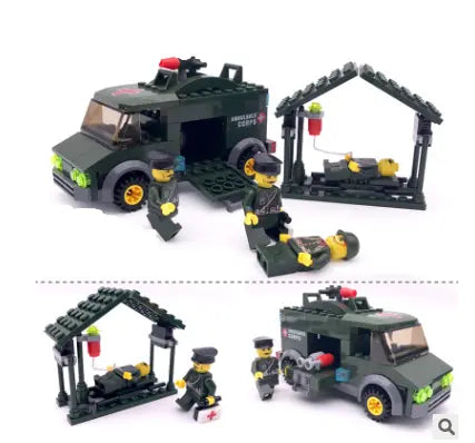 Children's educational assembled car plastic interactive building blocks toys beldemo5-toys2