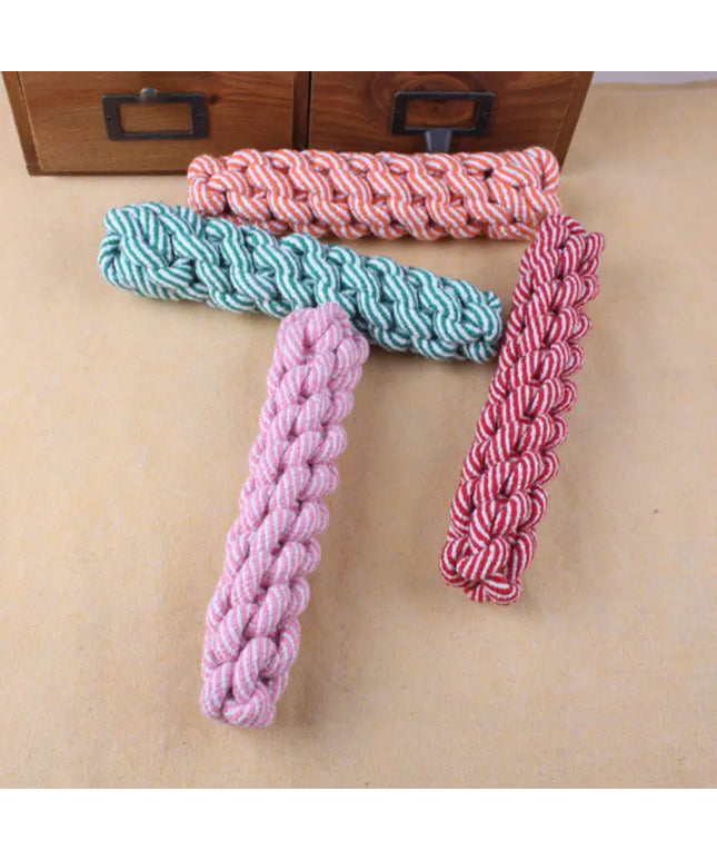 Striped cotton rope pet toy beldemo5-toys2