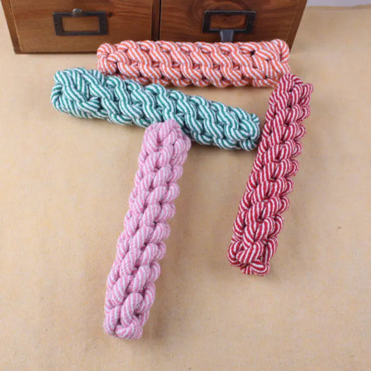 Striped cotton rope pet toy beldemo5-toys2
