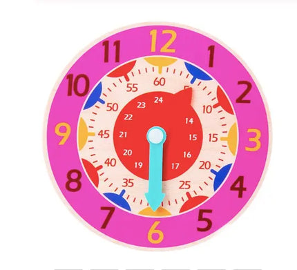 Children Montessori Wooden Clock Toy beldemo5-toys2