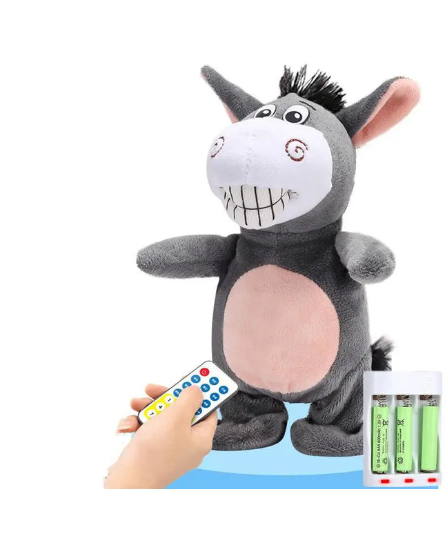 Electronic Robot Donkey Remote Control Kids Plush Toy Speak /walk/sing beldemo5-toys2