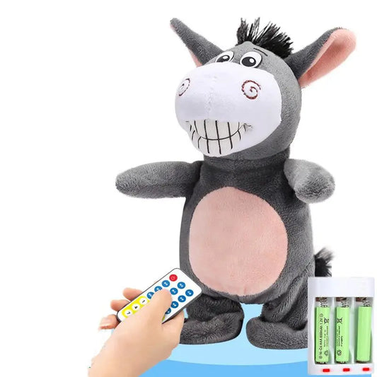 Electronic Robot Donkey Remote Control Kids Plush Toy Speak /walk/sing beldemo5-toys2