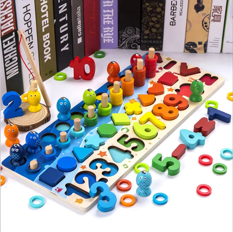 Children 3D Alphabet Number Puzzle Baby Colorful Geometric Digital Letter Educational Toy beldemo5-toys2