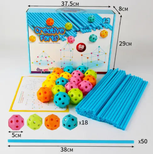 Polygonal Ball Tent Castle Put Together Building Blocks beldemo5-toys2