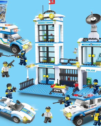 Military aircraft carrier police building blocks children assembled DIY toys beldemo5-toys2