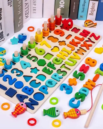Children 3D Alphabet Number Puzzle Baby Colorful Geometric Digital Letter Educational Toy beldemo5-toys2