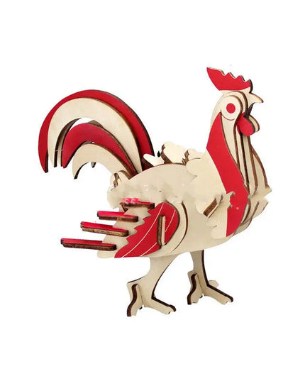Rex Wooden 3D Puzzle Model Laser DIY Children's Puzzle Simulation Dinosaur Toys beldemo5-toys2