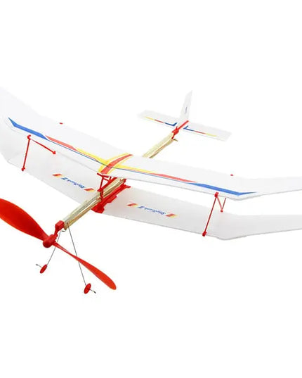 Double - wing rubber - powered aircraft beldemo5-toys2