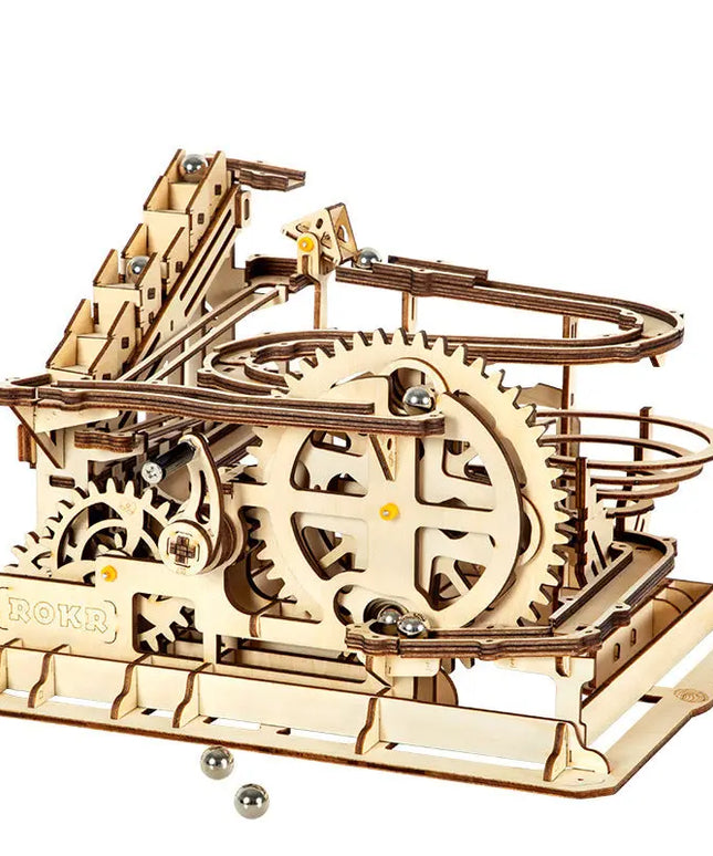 Wooden toy 3D hand-inserted puzzle gift mechanical transmission model beldemo5-toys2