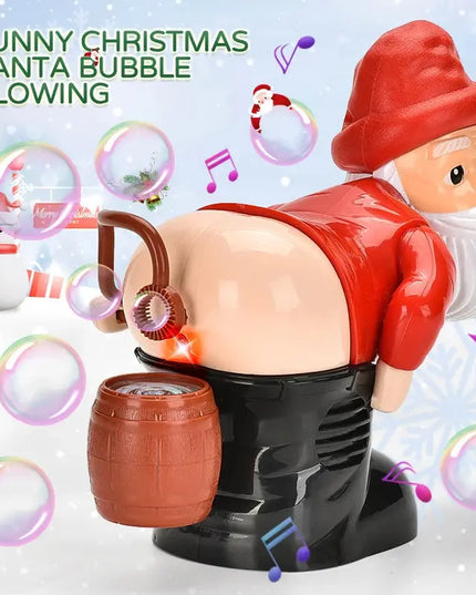 Electric Santa Claus Bubbles Machine Blowing Bubbles Music Light Entertainment Toy Prank Funny Ornament Christmas Gifts Christmas Decorations beldemo5-toys2