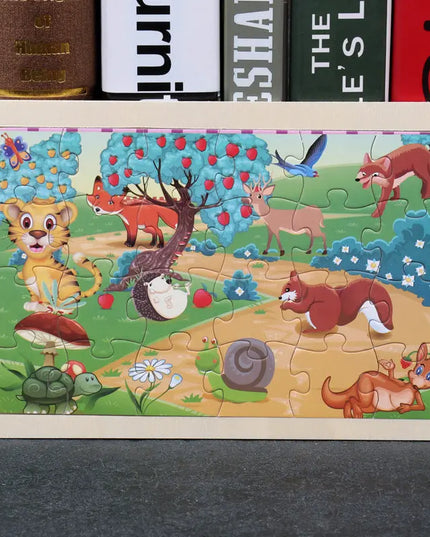 Cartoon Pictures 24 Pieces Of Wooden Jigsaw Puzzle beldemo5-toys2