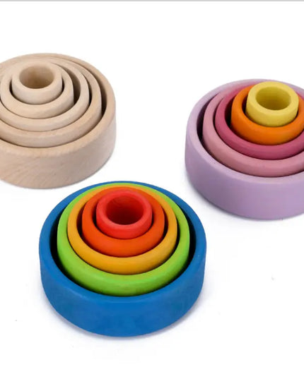Rainbow blocks stacking bowl beldemo5-toys2