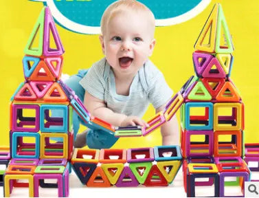 Magnetic piece building blocks change pulling magnetic piece children early education educational toy set magnetic piece beldemo5-toys2