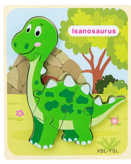 Baby Wooden Cartoon Dinosaur 3D Puzzle Jigsaw for Kids Montessori Early Learning Educational Puzzle Toys beldemo5-toys2