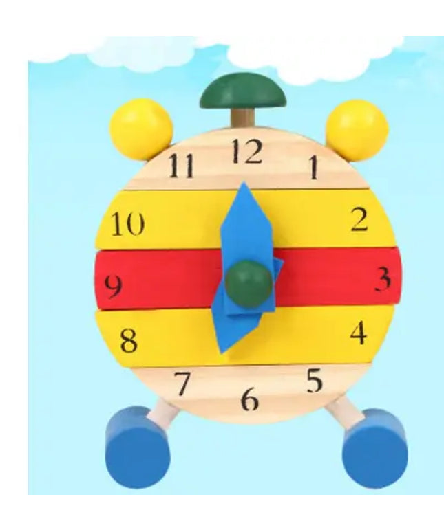 Children's Disassembly And Assembly Alarm Clock, Small Clock, Knowing Time, Preschool Education, Children's Wooden Toys beldemo5-toys2