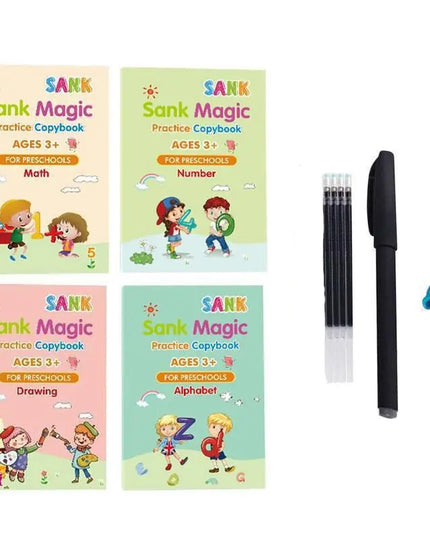 Sank Magic Practice Copybook no erase children's poster in English grooved poster beldemo5-toys2