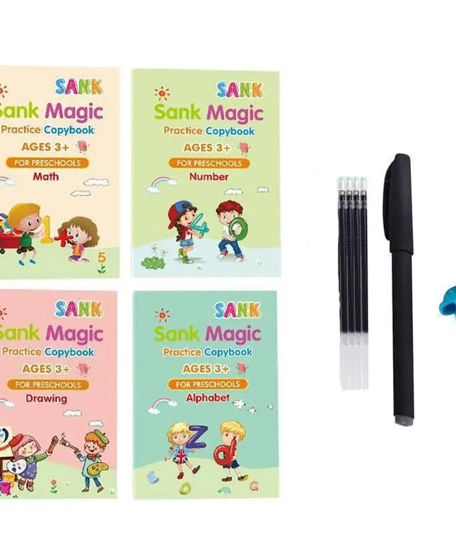 Sank Magic Practice Copybook no erase children's poster in English grooved poster beldemo5-toys2