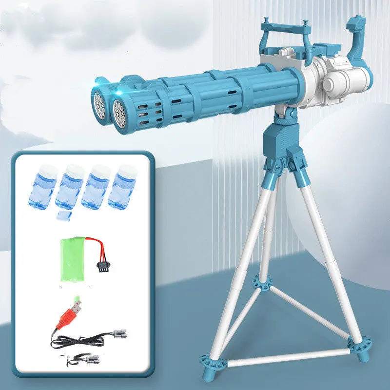 Super Big Double-Tube Bubble Gun Machine Outdoor Blowing Soap Bubble Maker Toy Automatic Water Toy For Children Birthday Party beldemo5-toys2