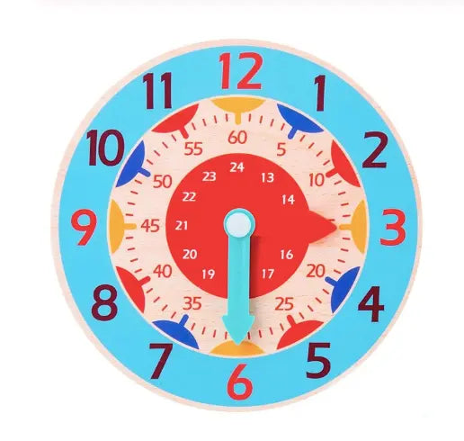 Children Montessori Wooden Clock Toy beldemo5-toys2