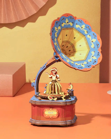 Robotime Holiday Gift 7 Kinds DIY 3D Puzzle Game Assembly Moveable Music Box Toy For Children Adult beldemo5-toys2