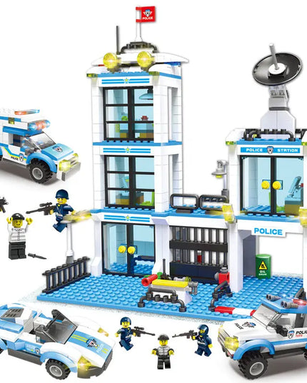 Military aircraft carrier police building blocks children assembled DIY toys beldemo5-toys2