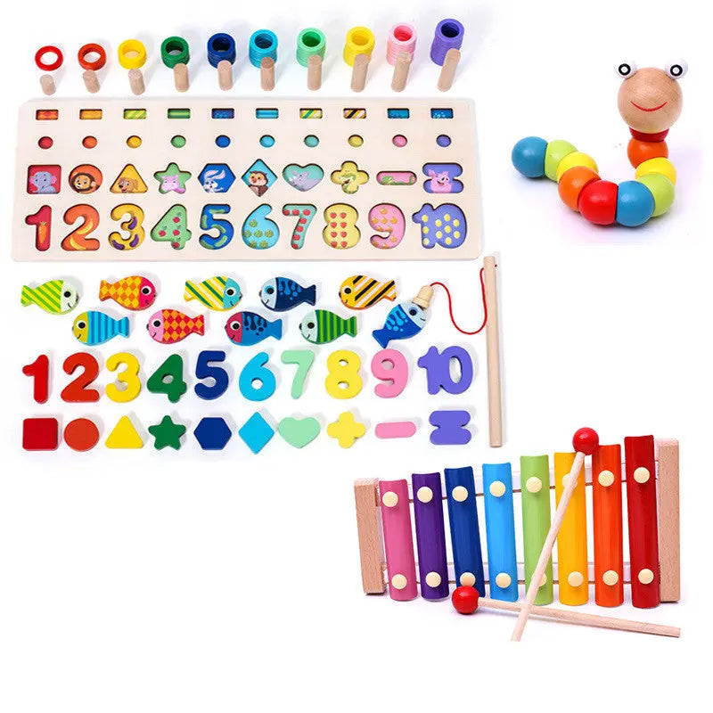 Children 3D Alphabet Number Puzzle Baby Colorful Geometric Digital Letter Educational Toy beldemo5-toys2