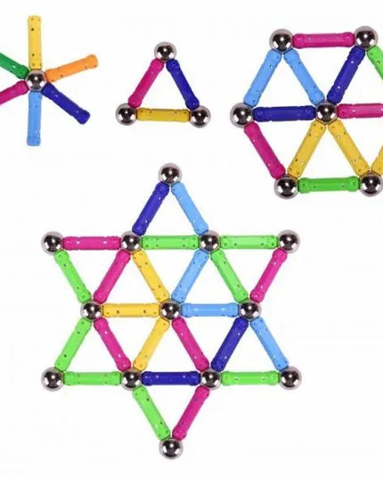 Large Magnet Toy Sticks & Metal Balls Magnetic Building Blocks Construction Toys For Baby Designer Educational Toy For Children beldemo5-toys2