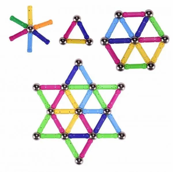 Large Magnet Toy Sticks & Metal Balls Magnetic Building Blocks Construction Toys For Baby Designer Educational Toy For Children beldemo5-toys2