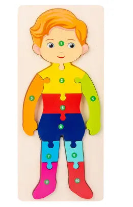 Children's Cartoon Number Animal Puzzle beldemo5-toys2