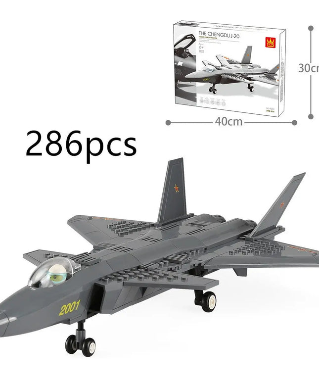 Airplane model inserting building blocks beldemo5-toys2