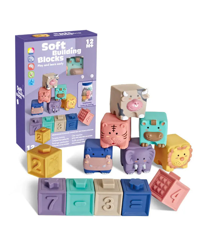 Animal relief soft building blocks beldemo5-toys2