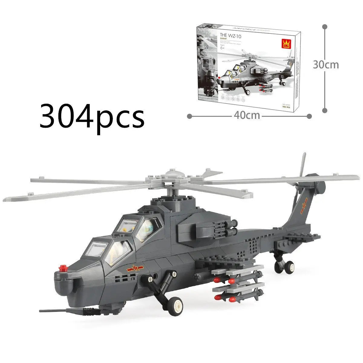 Airplane model inserting building blocks beldemo5-toys2