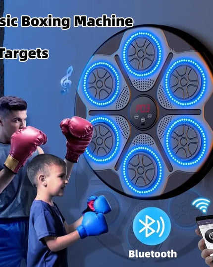 Music Boxing Machine Household With RGB Light Bluetooth Adults Mode Speed Adjustable For Indoor Kickboxing Karate Fitness Home beldemo5-toys2