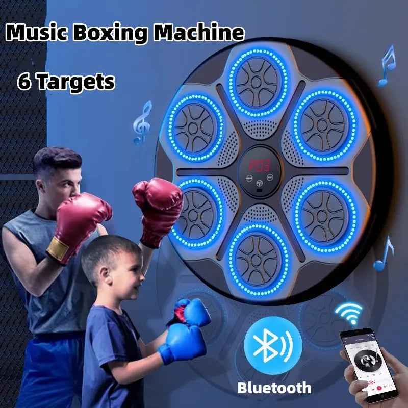 Music Boxing Machine Household With RGB Light Bluetooth Adults Mode Speed Adjustable For Indoor Kickboxing Karate Fitness Home beldemo5-toys2