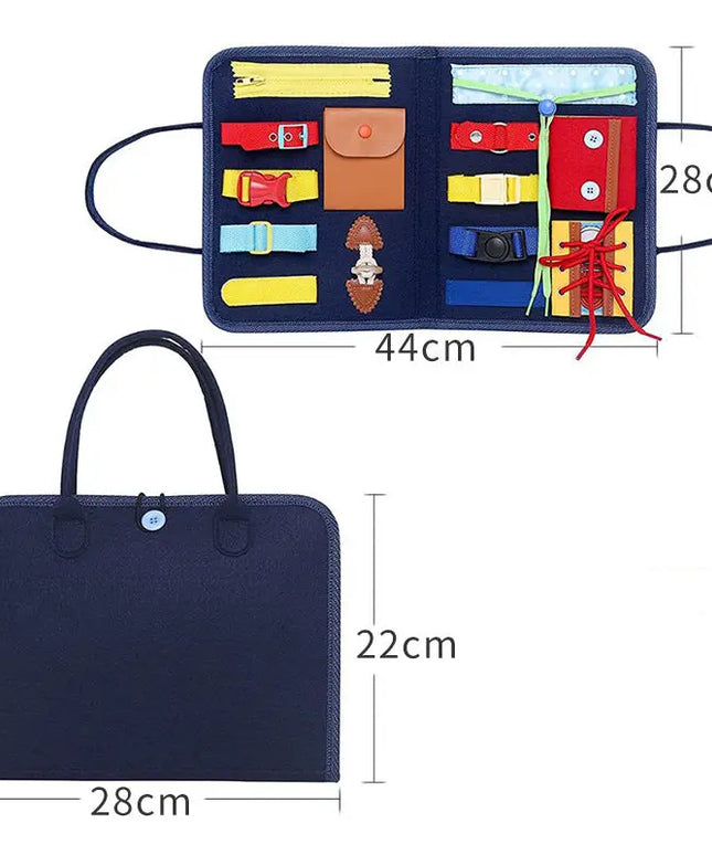 New Busy Book Children's Busy Board Dressing And Buttoning Learning Baby Early Education Preschool Sensory Learning Toy beldemo5-toys2
