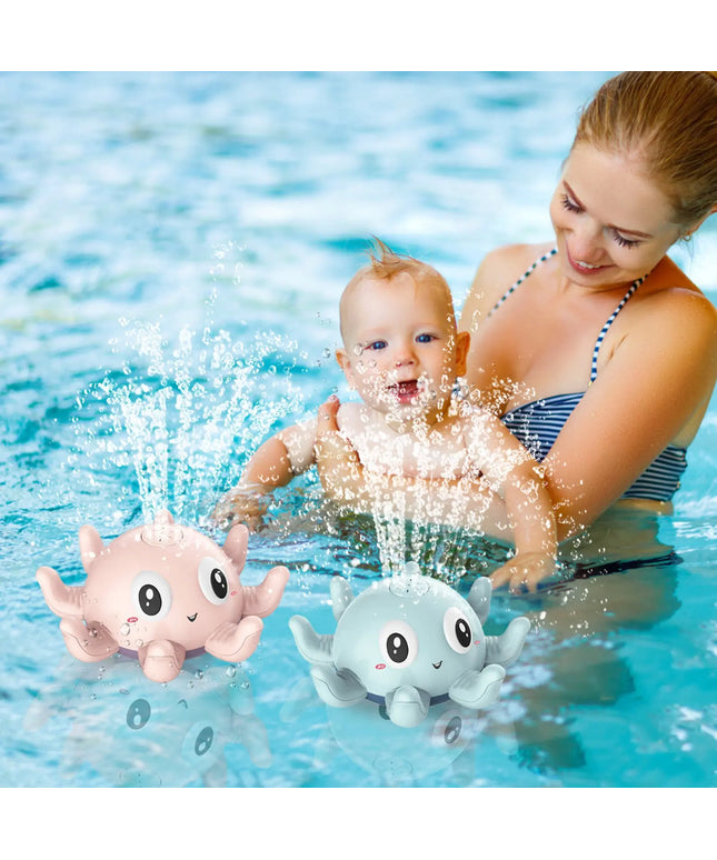 Children's Automatic Water Spray Bath Toys Bath Fun Toys With Flashing Water Spray Toy Baby Swimming Shower With Toys New beldemo5-toys2