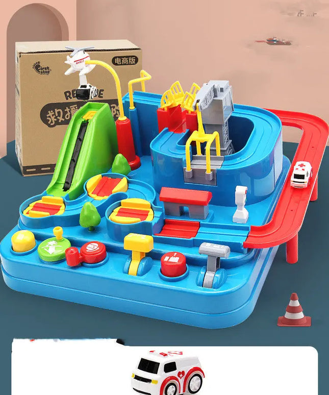 Car Adventure Adventure Toys Children Toy Girls Car Park 3 Train 4 Car Track Kids Toy beldemo5-toys2