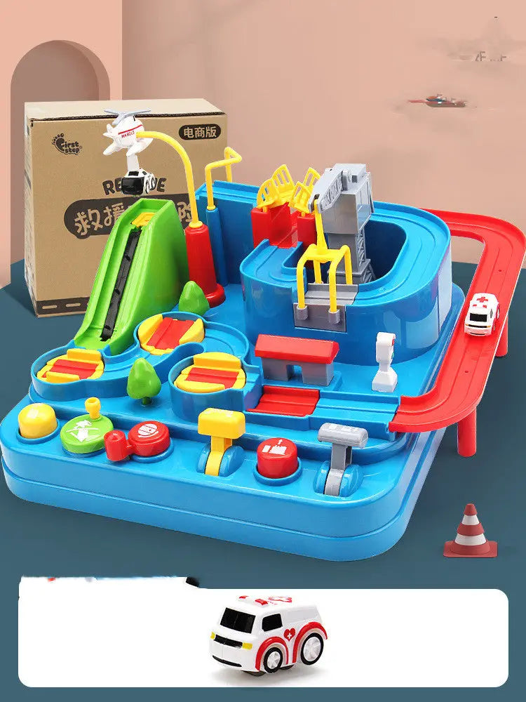 Car Adventure Adventure Toys Children Toy Girls Car Park 3 Train 4 Car Track Kids Toy beldemo5-toys2