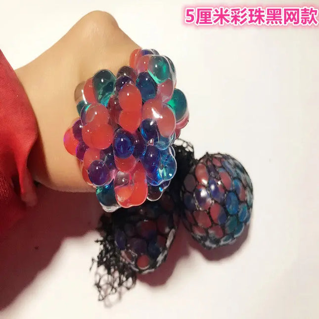 Vent Decompression Colorful Beads Grape Ball Hand Pinch Vent Ball beldemo5-toys2