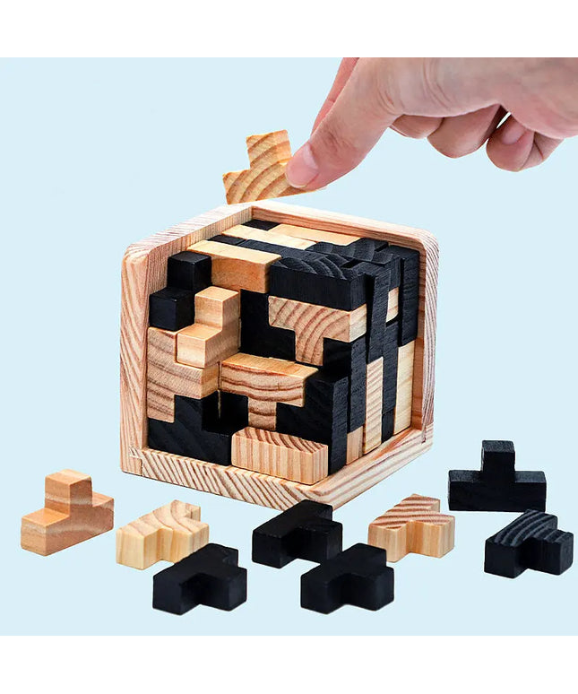 Hot Selling Wooden Puzzle Kongming Lock Luban Lock Toys beldemo5-toys2