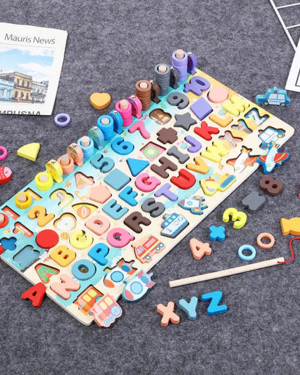Montessori Educational Wooden Toys for Kids Montessori Toys Board Math Fishing  Montessori Toys Educational for 1 2 3 Years Old beldemo5-toys2