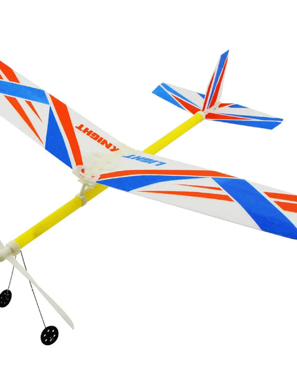 Double - wing rubber - powered aircraft beldemo5-toys2