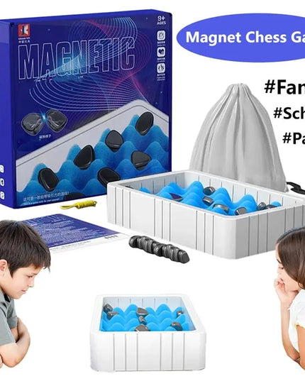 Magnetic Chess Game Magnet Stone Board Game Set Toy For Children Educational Battle Game Christmas Gift beldemo5-toys2