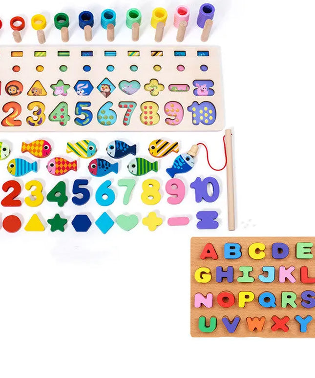 Children 3D Alphabet Number Puzzle Baby Colorful Geometric Digital Letter Educational Toy beldemo5-toys2