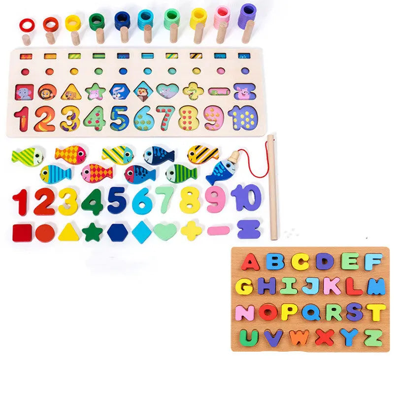 Children 3D Alphabet Number Puzzle Baby Colorful Geometric Digital Letter Educational Toy beldemo5-toys2