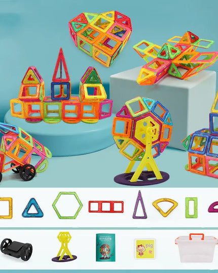 Magnetic piece building blocks change pulling magnetic piece children early education educational toy set magnetic piece beldemo5-toys2